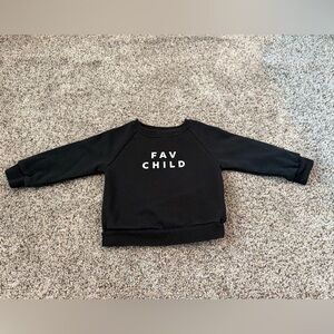 The Cuddle Collab Fav Child Toddler Black Sweatshirt - Size 2T